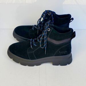 Koolaburra By UGG Womens Black Suede Jozie Lace Up Ankle Boots NWOT 8.5